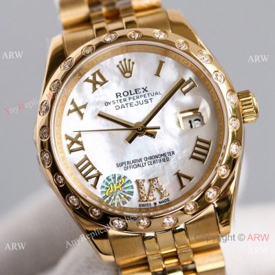 Swiss Copy Rolex Oyster Perpetual Datejust 31 Yellow Gold Jubilee Watch